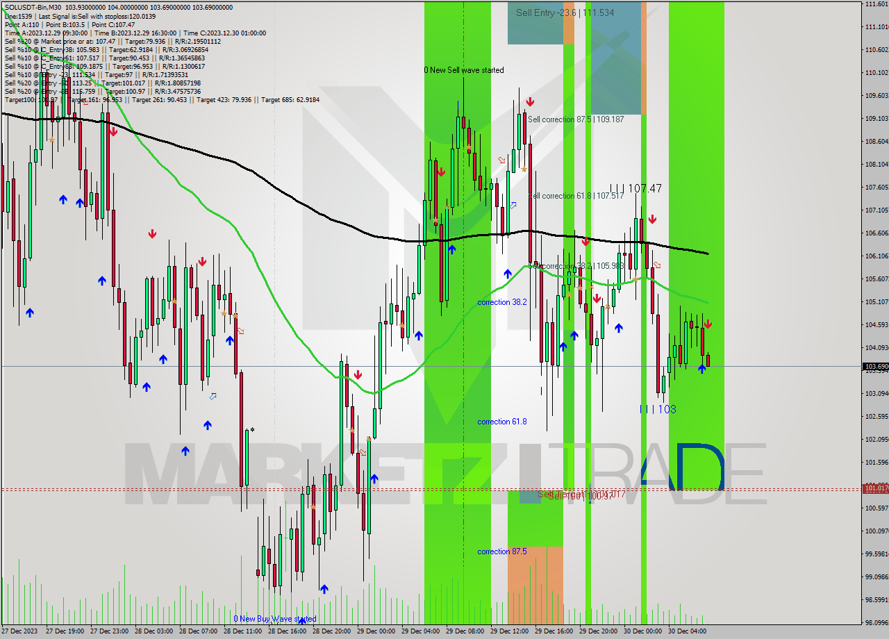 SOLUSDT-Bin M30 Analysis SOLUSDT-Bin M30 Signal