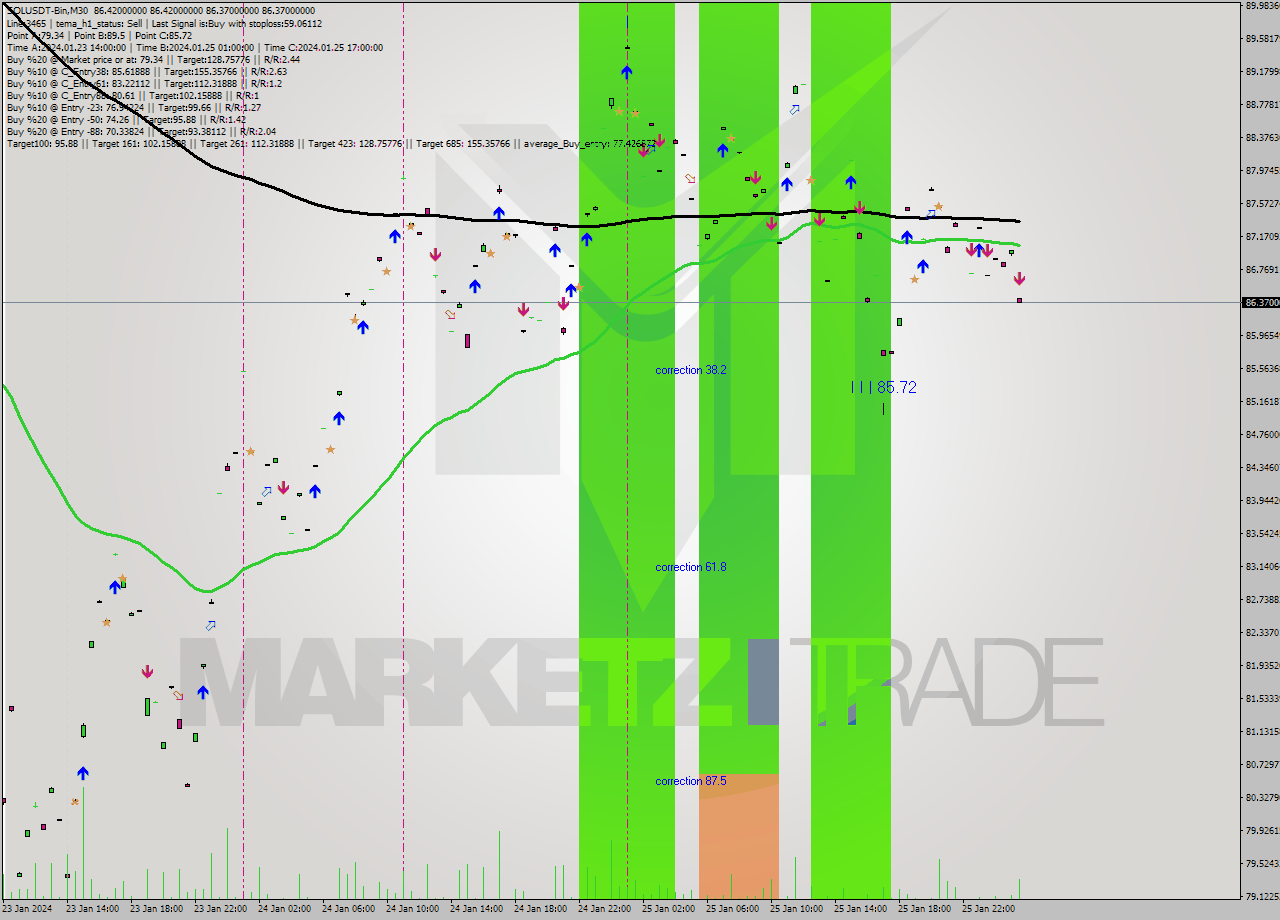 SOLUSDT-Bin M30 Analysis SOLUSDT-Bin M30 Signal