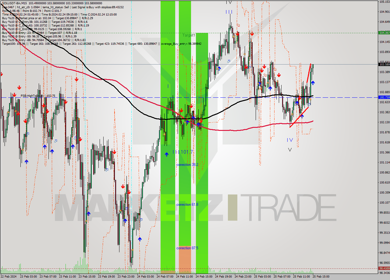 SOLUSDT-Bin M15 Analysis SOLUSDT-Bin M15 Signal