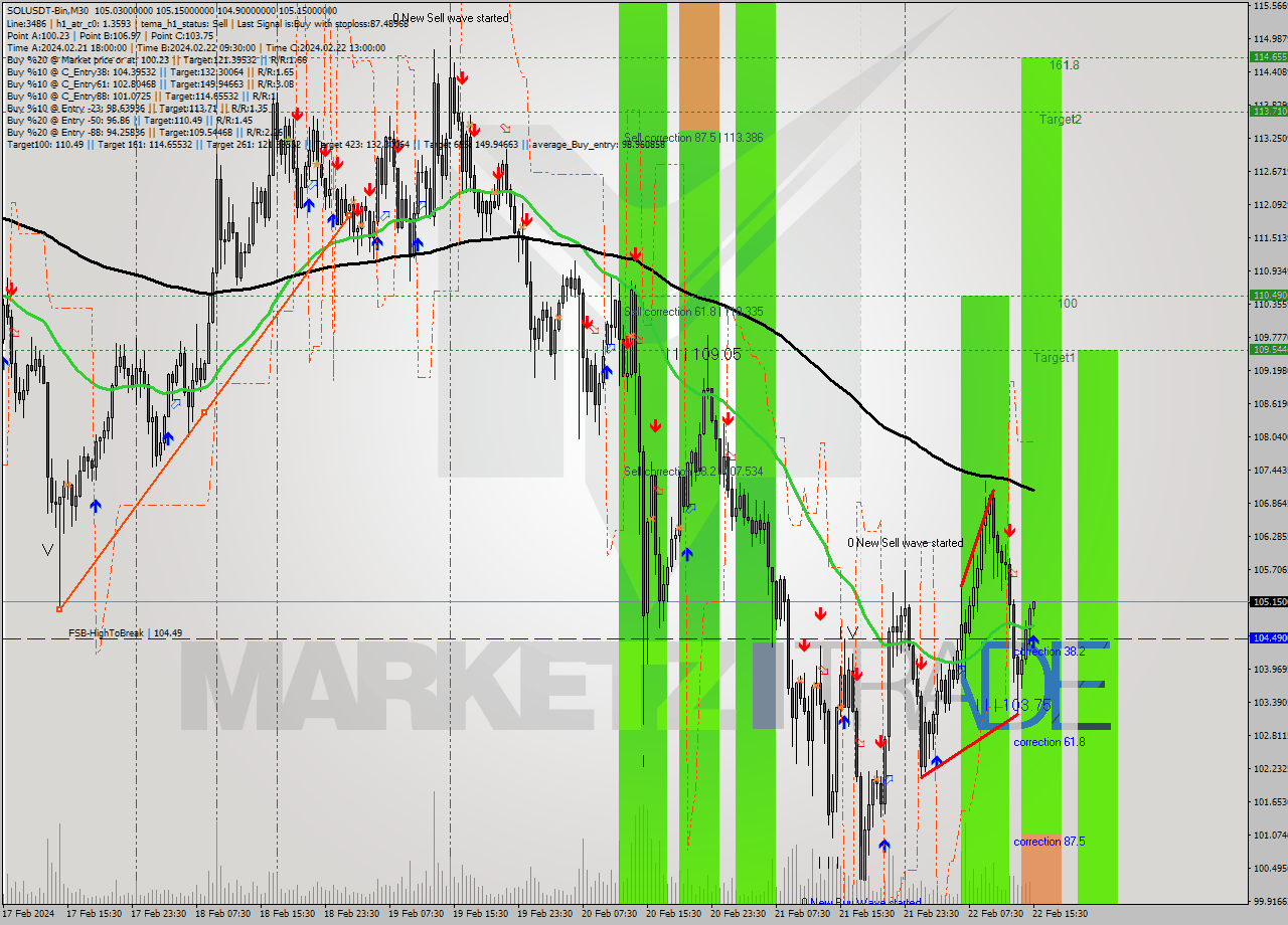 SOLUSDT-Bin M30 Analysis SOLUSDT-Bin M30 Signal