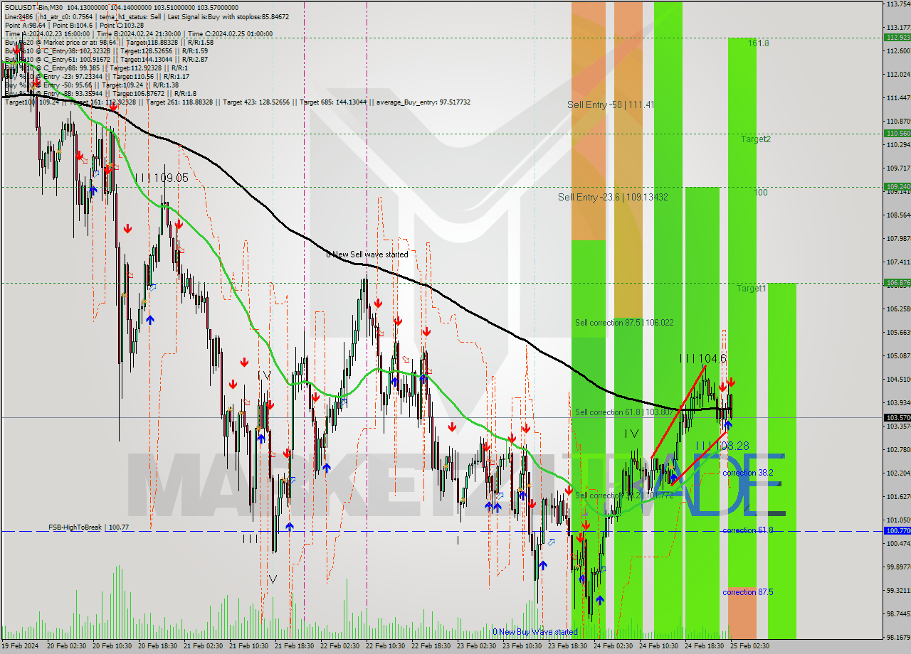 SOLUSDT-Bin M30 Analysis SOLUSDT-Bin M30 Signal