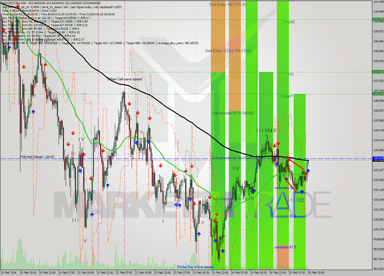 SOLUSDT-Bin M30 Analysis SOLUSDT-Bin M30 Signal