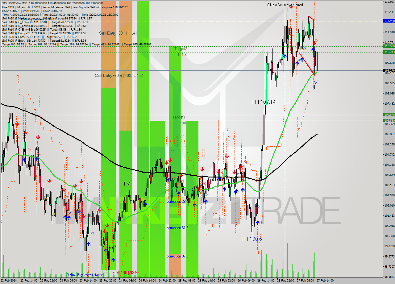 SOLUSDT-Bin M30 Analysis SOLUSDT-Bin M30 Signal