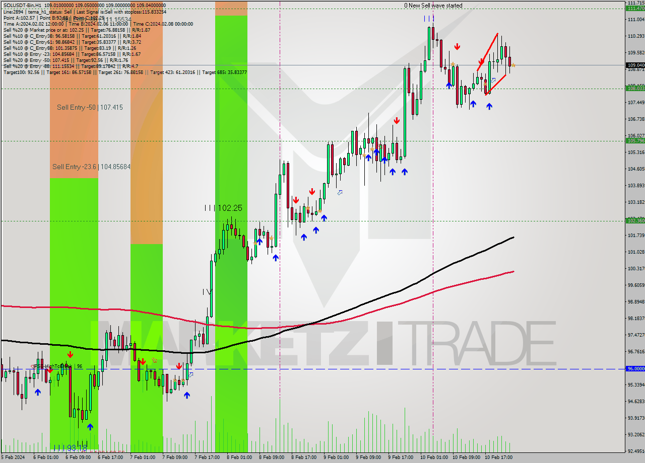 SOLUSDT-Bin MultiTimeframe analysis at date 2024.02.11 01:59