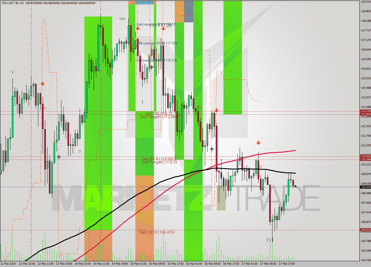 SOLUSDT-Bin MultiTimeframe analysis at date 2024.02.17 11:06