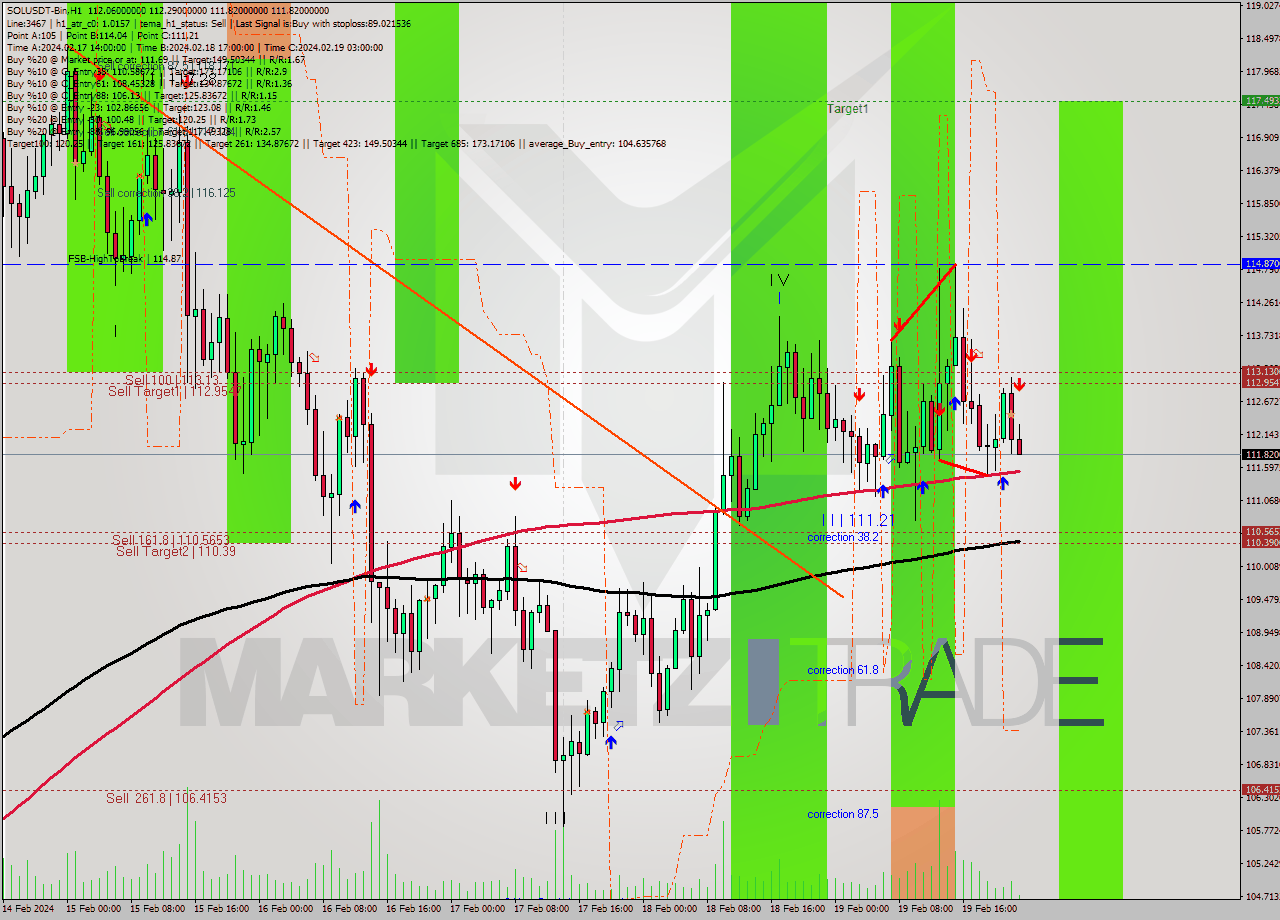 SOLUSDT-Bin MultiTimeframe analysis at date 2024.02.20 01:13