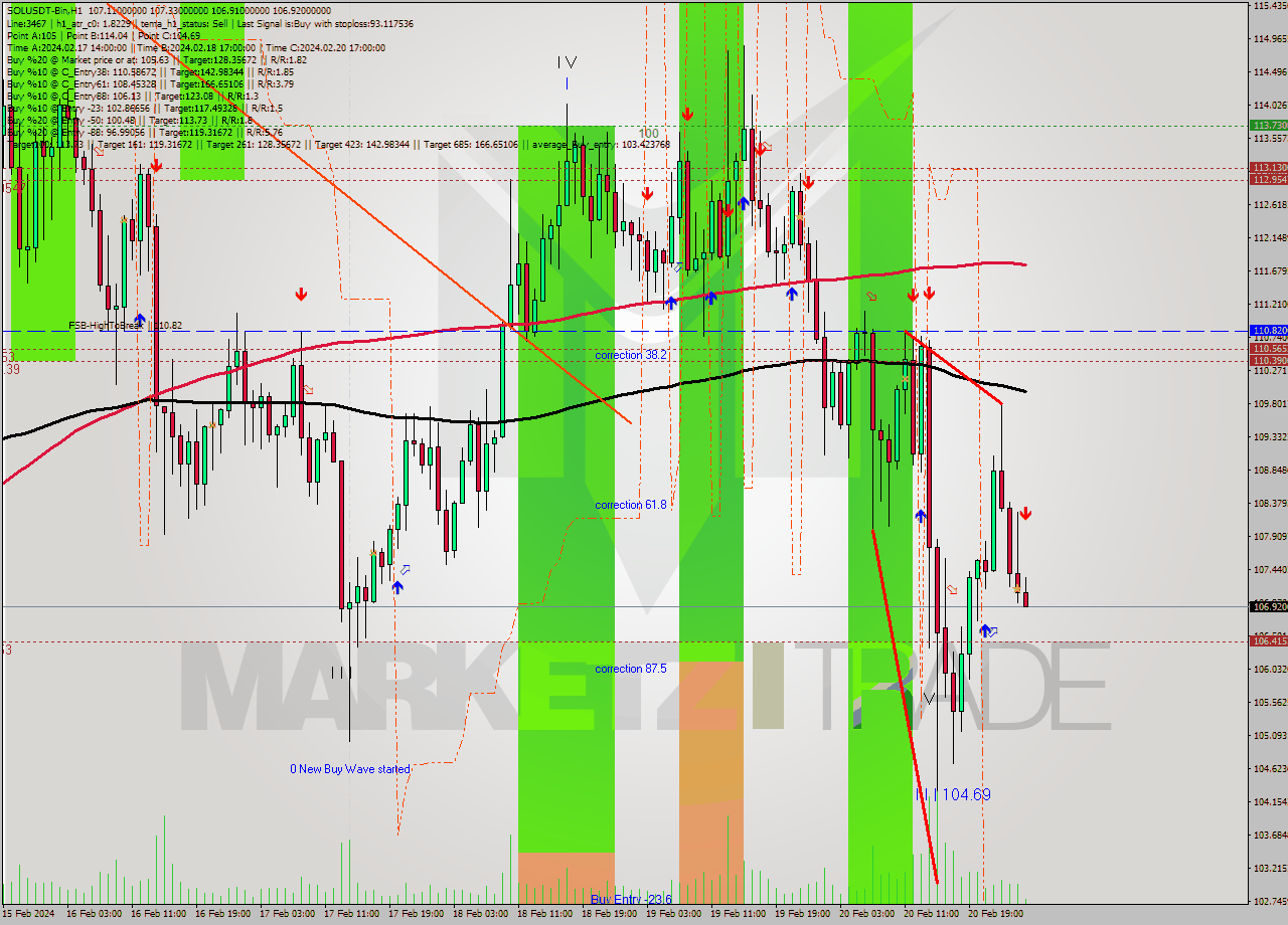 SOLUSDT-Bin MultiTimeframe analysis at date 2024.02.21 04:11