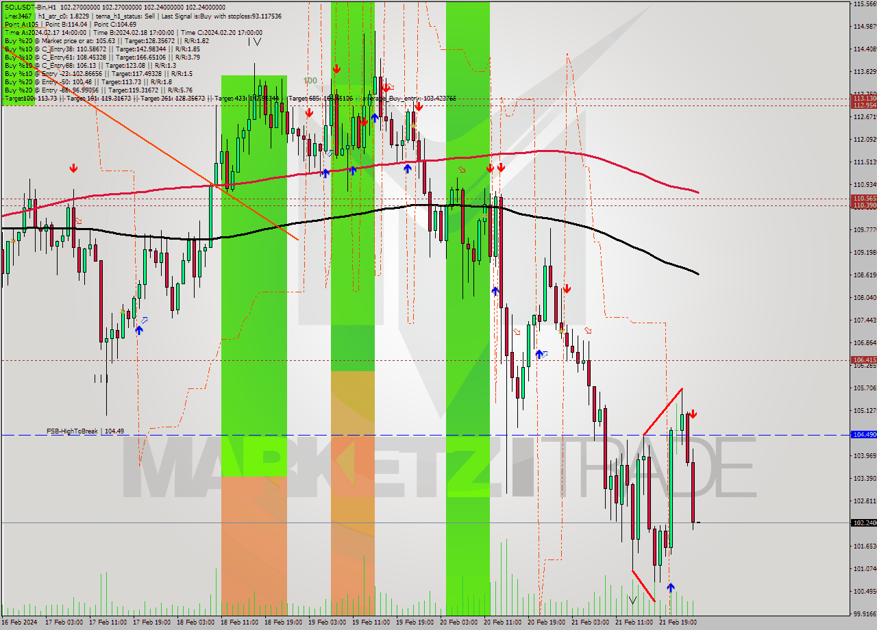 SOLUSDT-Bin MultiTimeframe analysis at date 2024.02.22 04:00