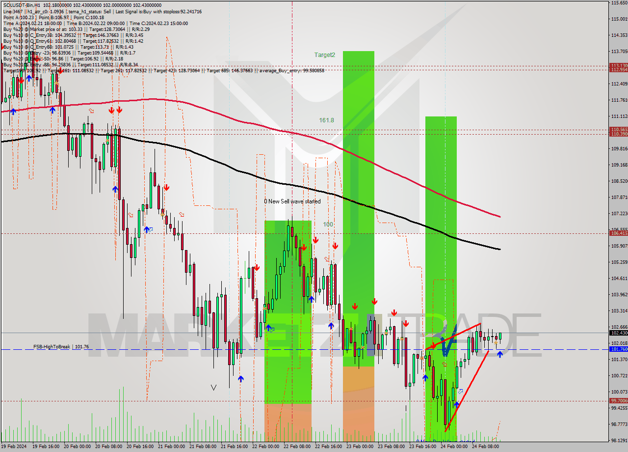 SOLUSDT-Bin MultiTimeframe analysis at date 2024.02.24 17:32