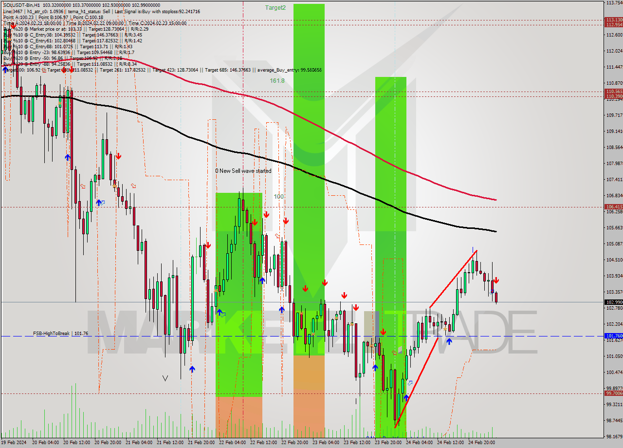 SOLUSDT-Bin MultiTimeframe analysis at date 2024.02.25 03:44