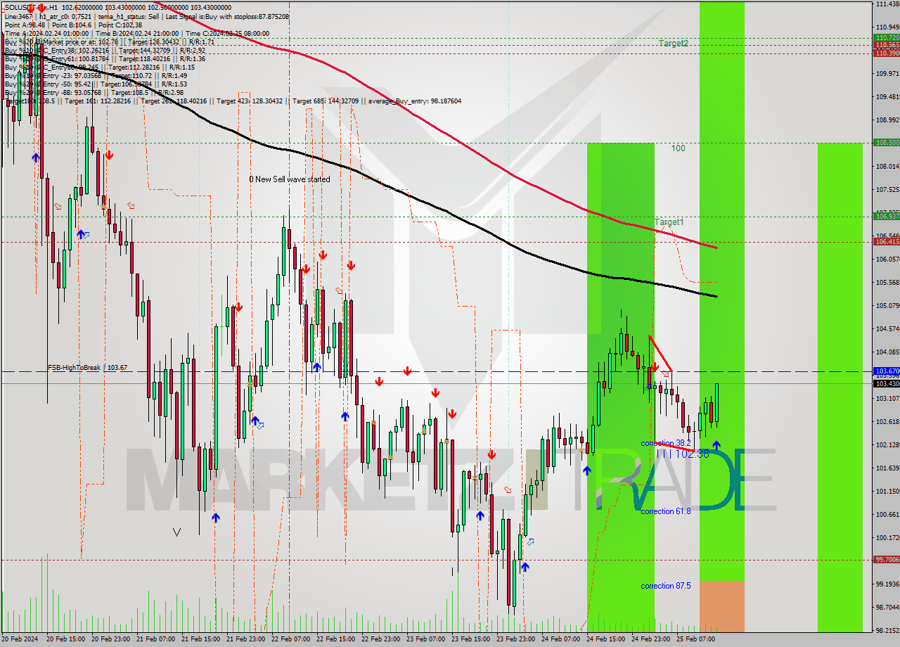 SOLUSDT-Bin MultiTimeframe analysis at date 2024.02.25 16:39