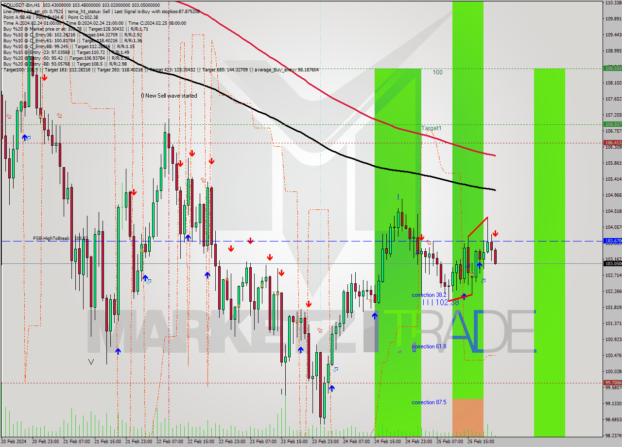 SOLUSDT-Bin MultiTimeframe analysis at date 2024.02.26 00:12