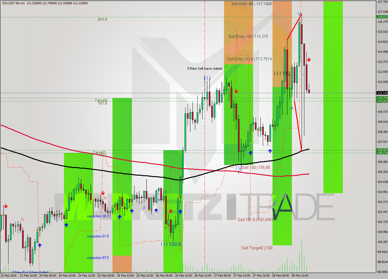 SOLUSDT-Bin MultiTimeframe analysis at date 2024.02.28 22:04