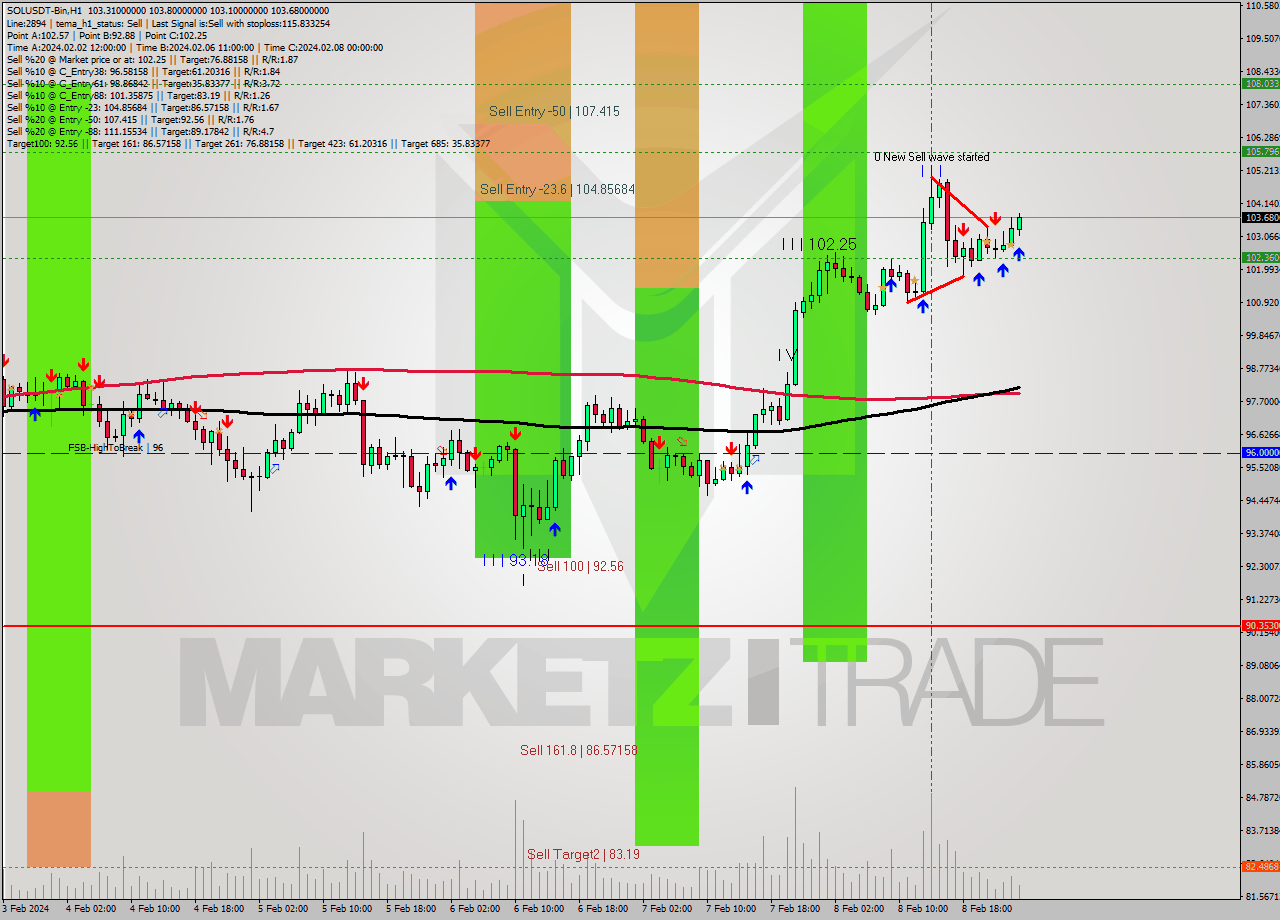 SOLUSDT-Bin MultiTimeframe analysis at date 2024.02.09 03:37