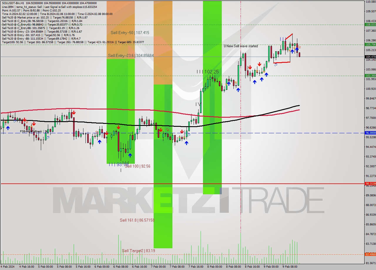 SOLUSDT-Bin MultiTimeframe analysis at date 2024.02.09 17:02