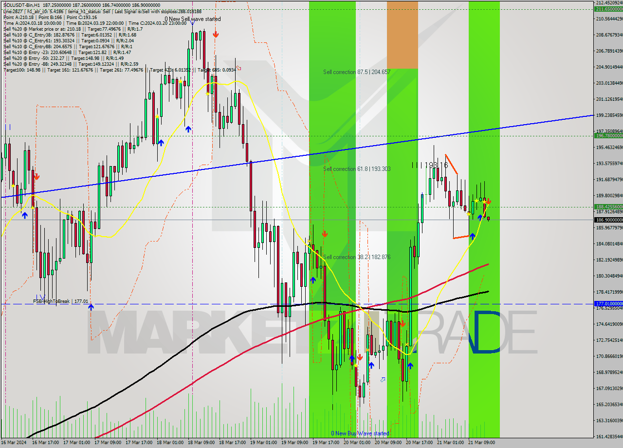 SOLUSDT-Bin MultiTimeframe analysis at date 2024.03.21 16:00
