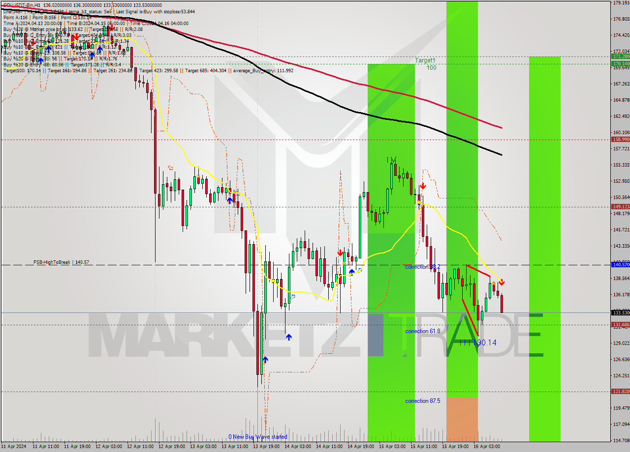 SOLUSDT-Bin MultiTimeframe analysis at date 2024.04.16 13:20