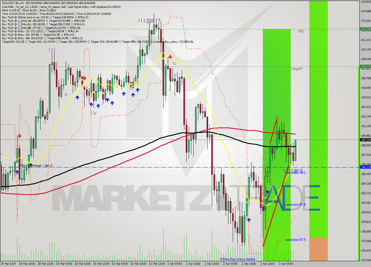 SOLUSDT-Bin MultiTimeframe analysis at date 2024.04.03 17:04