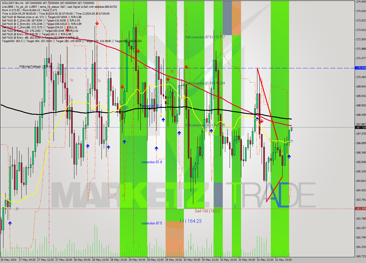 SOLUSDT-Bin MultiTimeframe analysis at date 2024.06.01 06:01