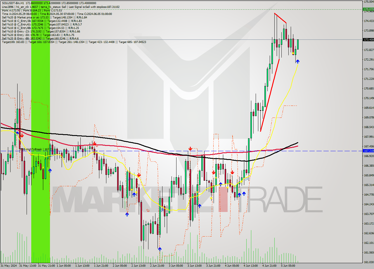 SOLUSDT-Bin MultiTimeframe analysis at date 2024.06.05 15:15