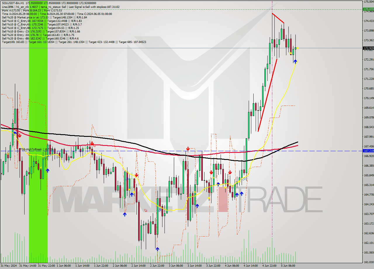 SOLUSDT-Bin MultiTimeframe analysis at date 2024.06.05 16:00