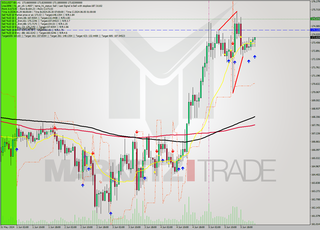 SOLUSDT-Bin MultiTimeframe analysis at date 2024.06.06 04:24
