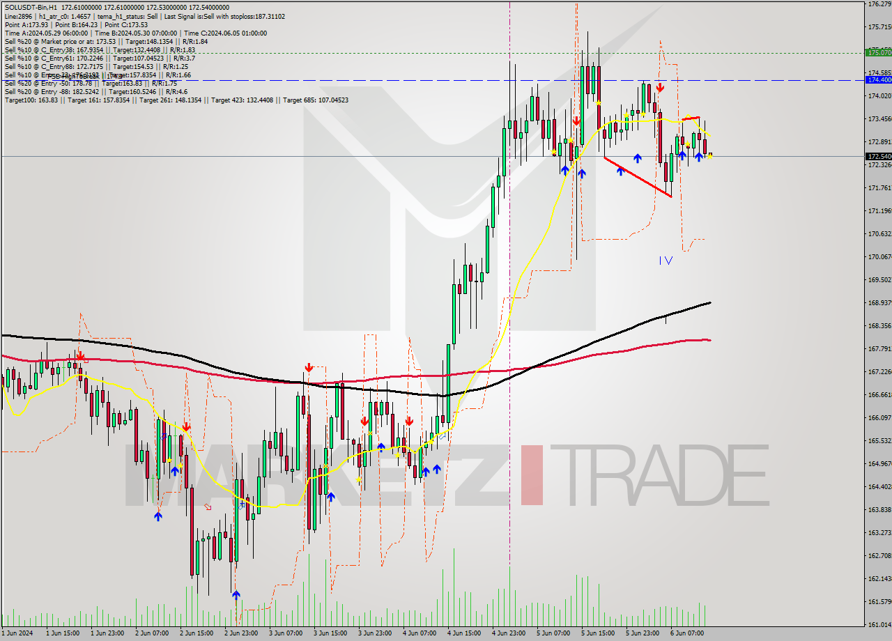 SOLUSDT-Bin MultiTimeframe analysis at date 2024.06.06 17:00