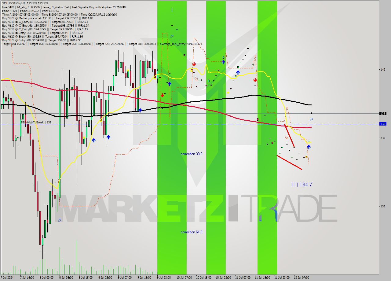 SOLUSDT-Bin MultiTimeframe analysis at date 2024.07.12 17:00