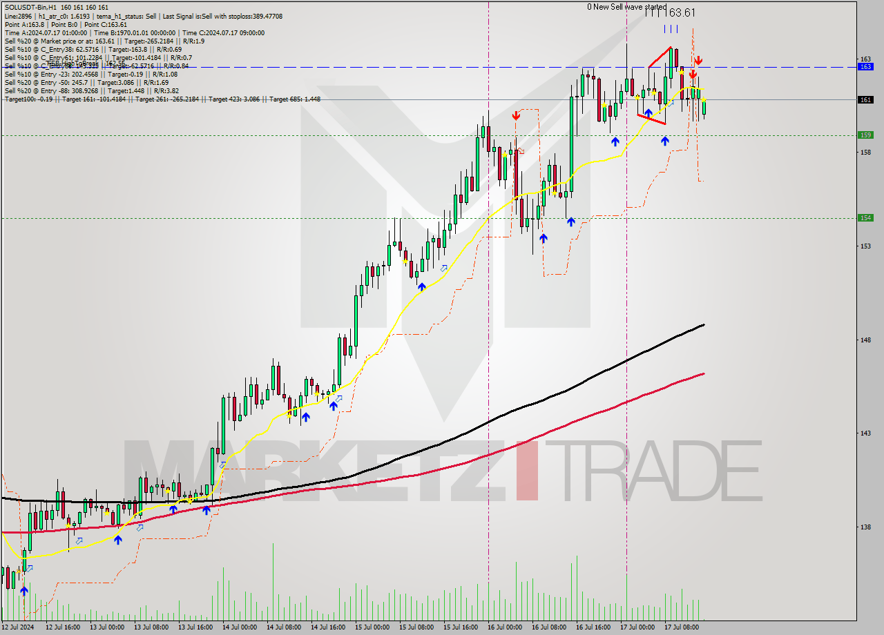 SOLUSDT-Bin MultiTimeframe analysis at date 2024.07.17 16:55