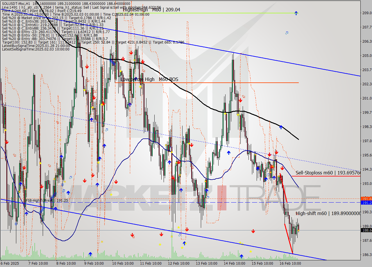SOLUSDT-Mxc MultiTimeframe analysis at date 2025.02.17 04:12