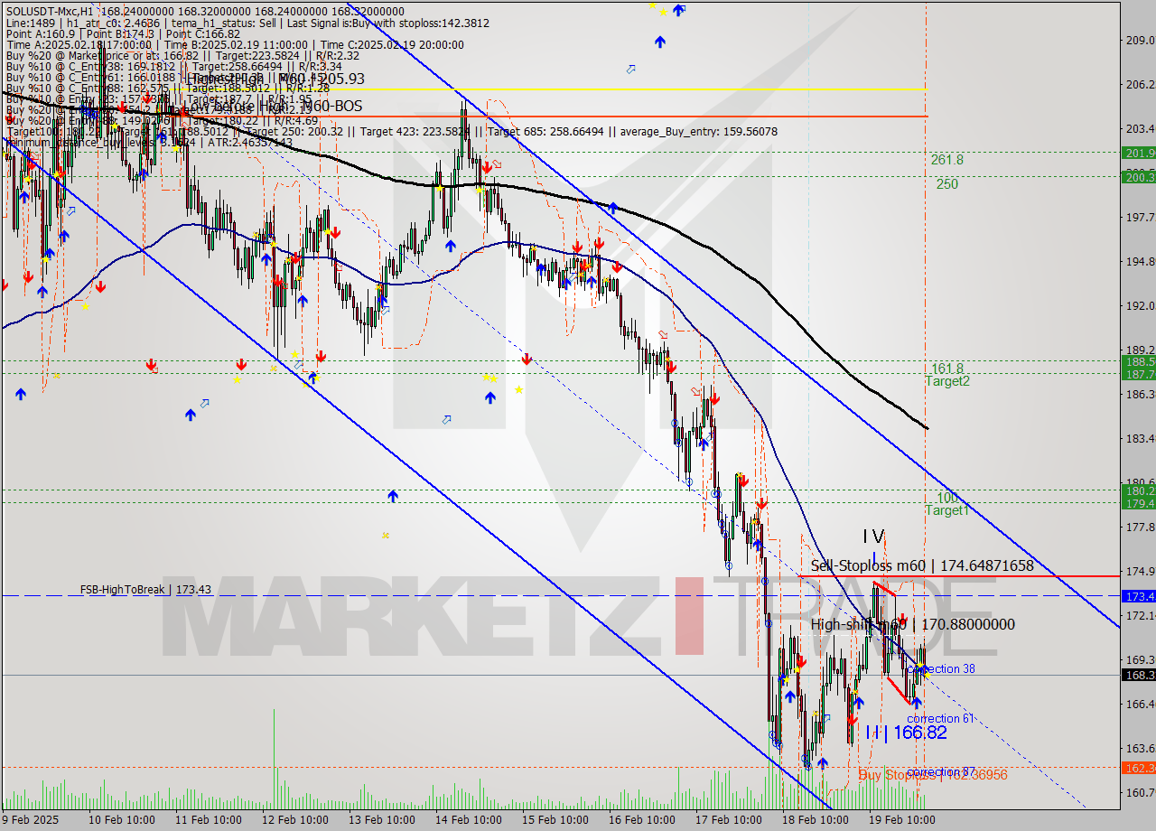 SOLUSDT-Mxc MultiTimeframe analysis at date 2025.02.20 04:00