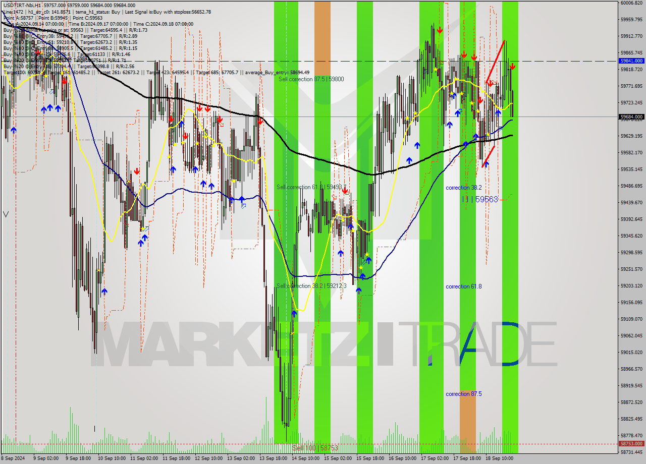 USDTIRT-Nbi MultiTimeframe analysis at date 2024.09.18 22:37