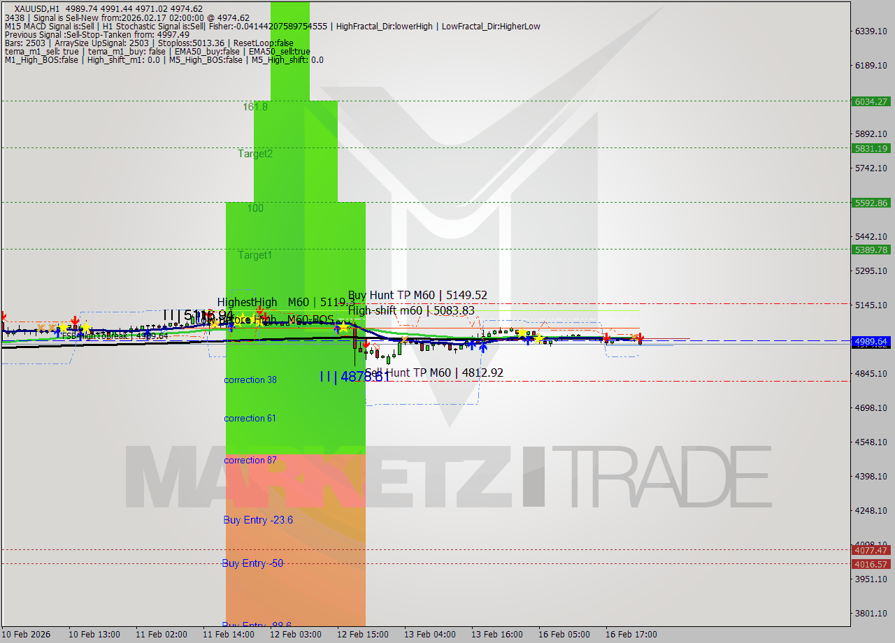 XAUUSD MTF analysis at 2026.02.17 02:33