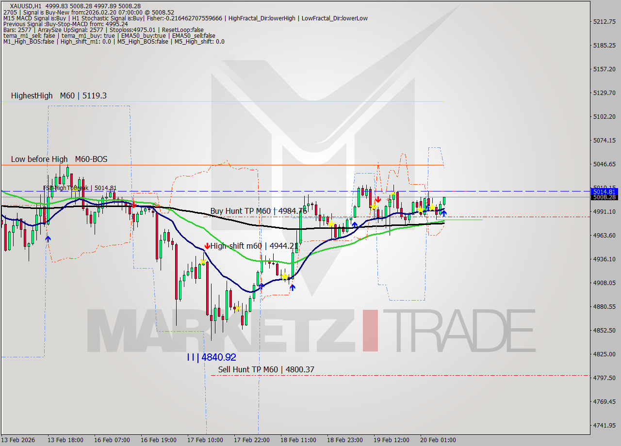 XAUUSD MTF analysis at 2026.02.20 07:55