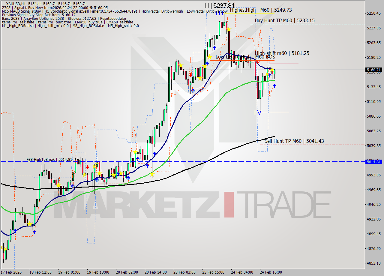 XAUUSD MTF analysis at 2026.02.24 22:21