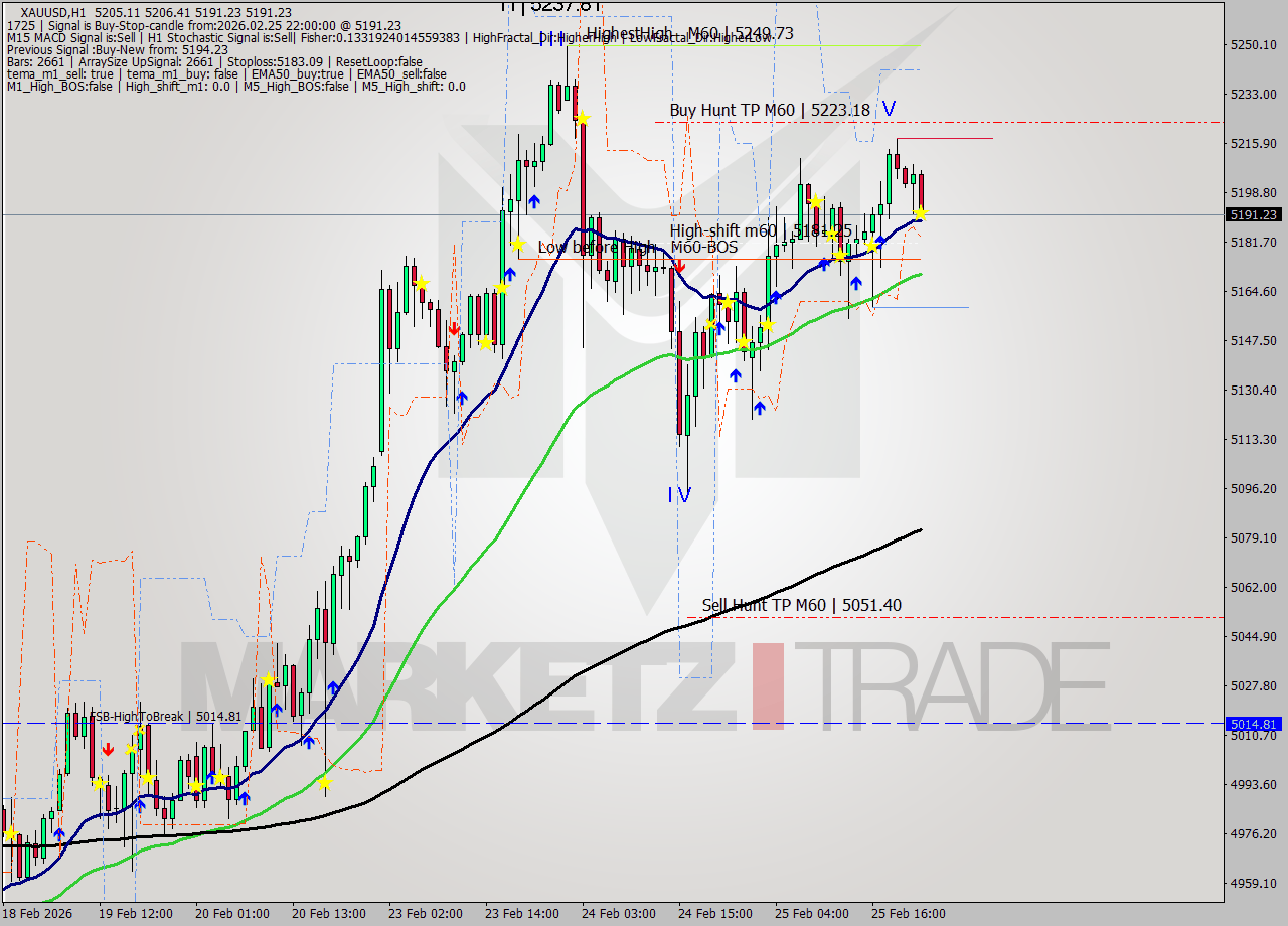 XAUUSD MTF analysis at 2026.02.25 22:15