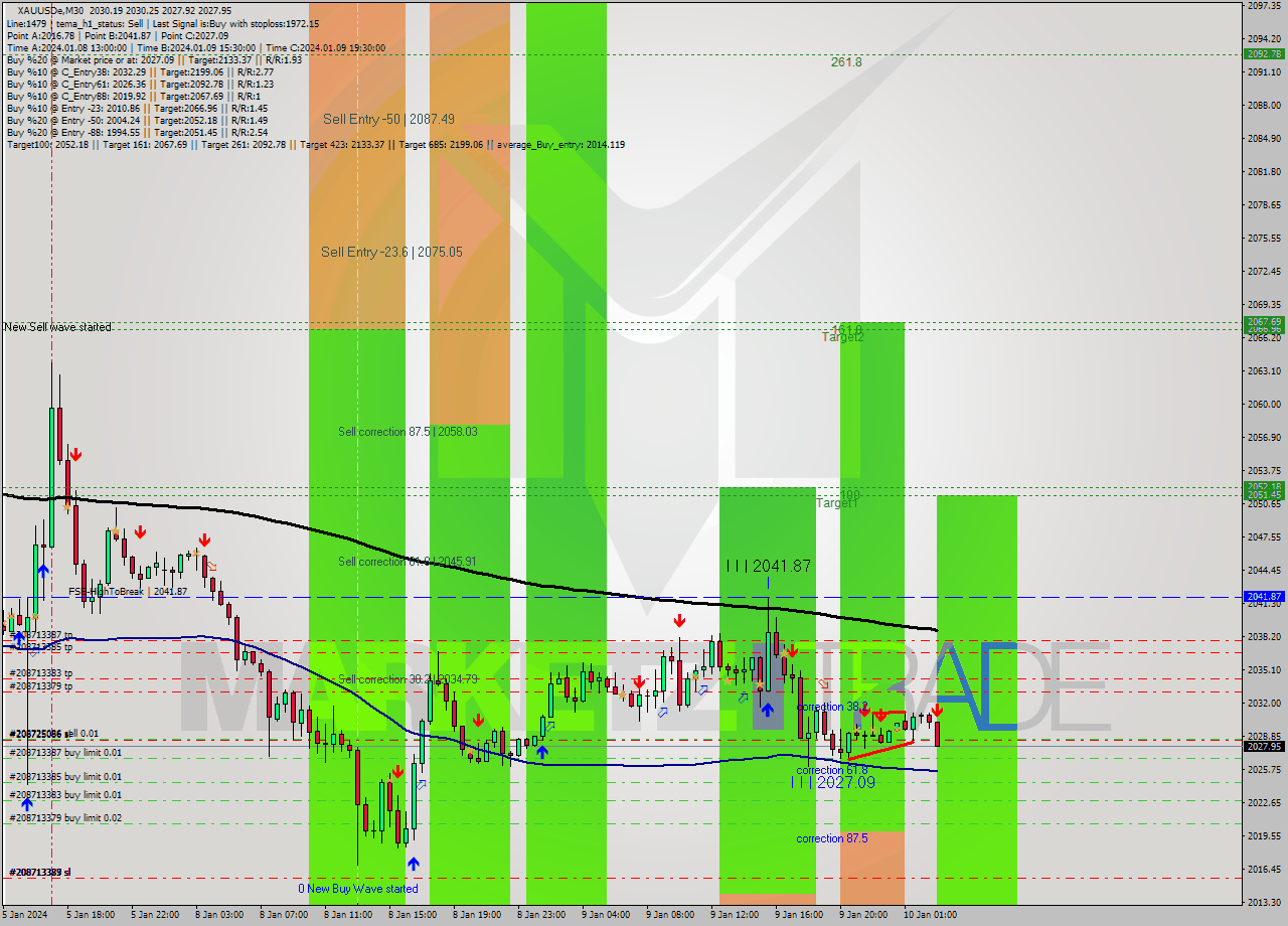 XAUUSDe M30 Signal