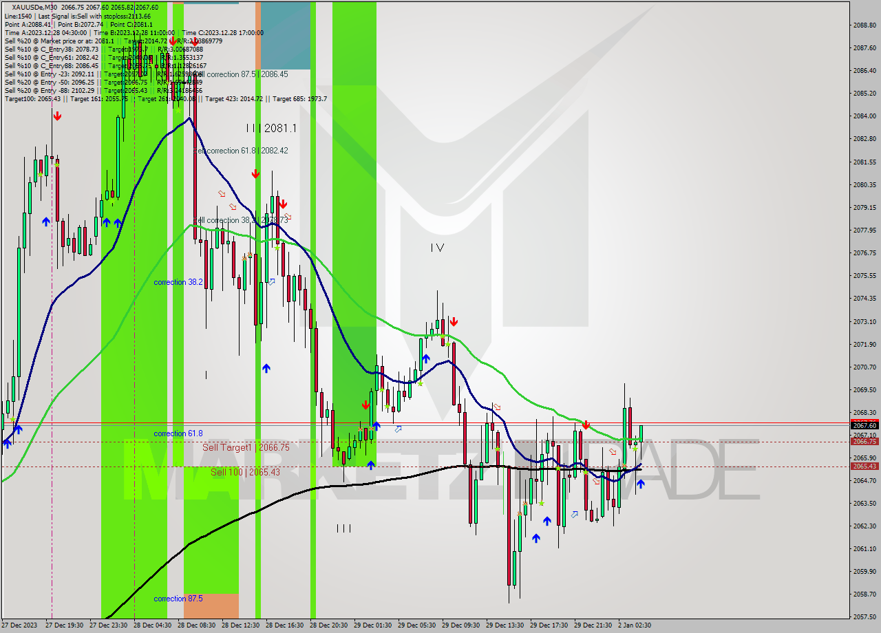 XAUUSDe M30 Signal