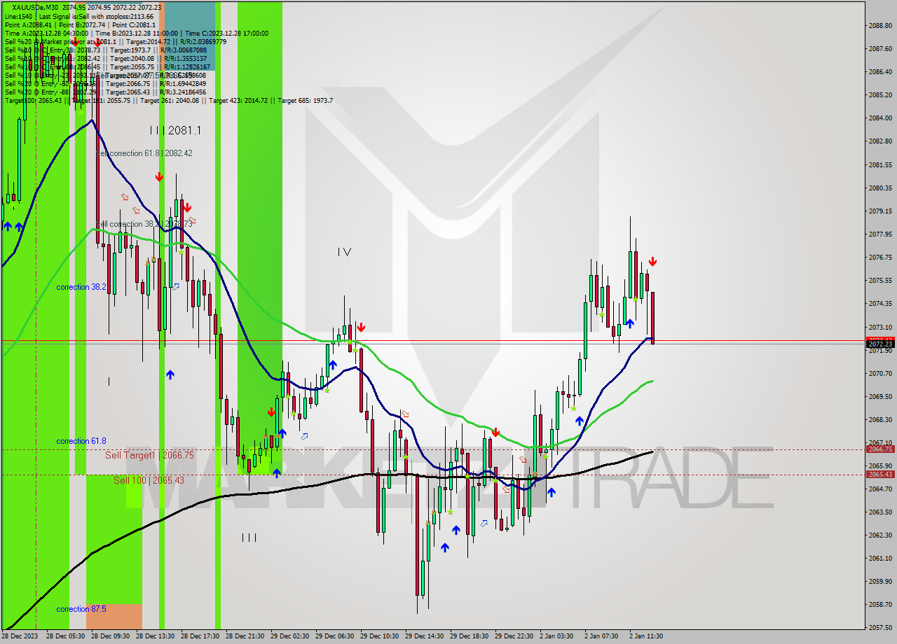 XAUUSDe M30 Signal